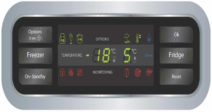 sensore) AL02 difetto sensore annegato frigo (verifica valore Ohmico, sostit.