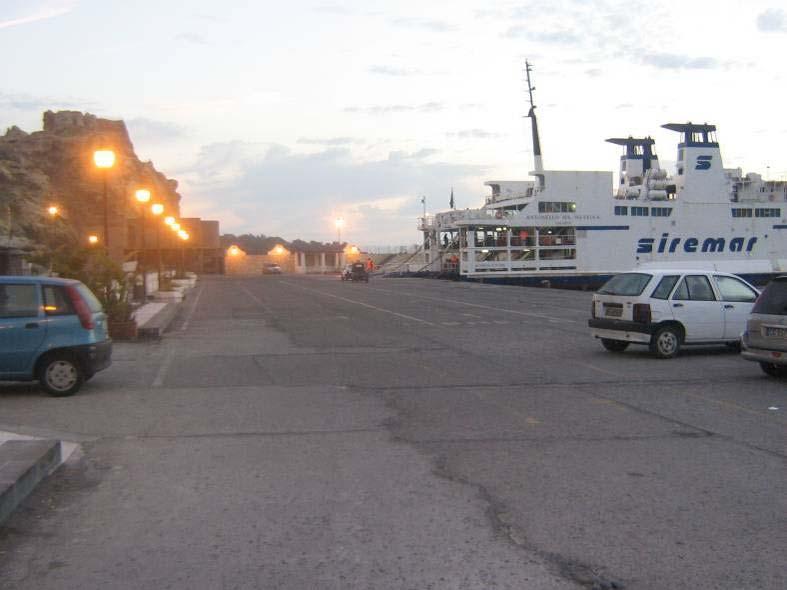 Porto di Vulcano Veduta parziale del porto di Levante durante