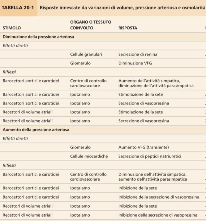 della diminuzione della P