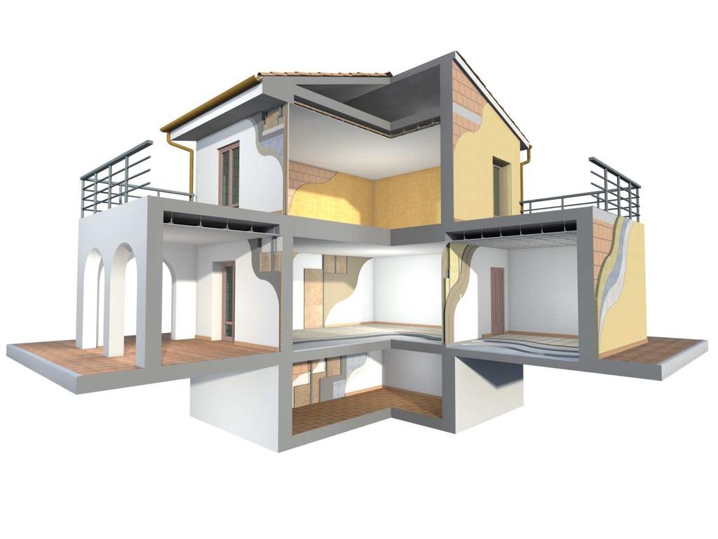 Vantaggi del Costruire a Secco Elevate Prestazioni termo-acustiche Rapidità di posa Leggerezza Elimina