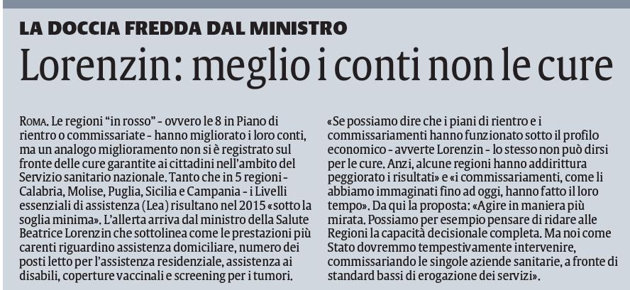 Rassegna stampa del LIBERO CONSORZIO