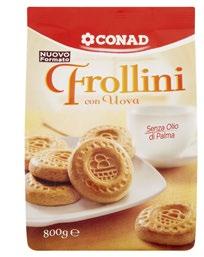 cioccolato Conad 700 g Frollini panna e cacao