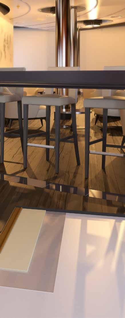 PUBLIC AREAS AREE PUBBLICHE WOODEN FLOORING PAVIMENTO IN LEGNO Ideal solutions for the specific requirements of wooden flooring (the most suitable
