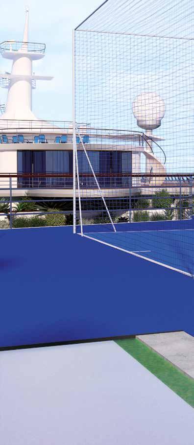 MAPEI MARINE PRODUCTS AND SYSTEMS PRODOTTI E SISTEMI MAPEI PER L INDUSTRIA NAVALE SPORTS AREAS AREE SPORT Spaces aimed at specific sporting disciplines require great care when laying the playing