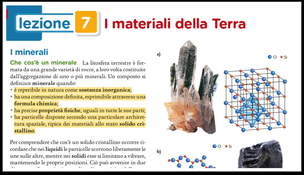 Una lezione sulle rocce