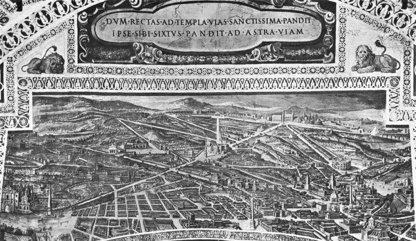 Valter Vannelli, Veduta di Roma dopo gli interventi di Sisto V (1590 ca.