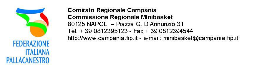 COMUNICATO UFFICIALE N. 491 DEL 17.01.2017 Commissione Regionale Minibasket n. 1 TROFEO ESORDIENTI MASCHILE 2016-2017 DISPOSIZIONI ORGANIZZATIVE Fase Unica: n.