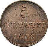 5 Centesimi 1842 Torino.