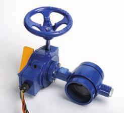 s98 VALVOLA A FARFALLA CON RIDUTTORE SCANALATA PN16 Grooved butterfly valve with adaptor Tipo Wafer. Corpo in ghisa sferoidale GGG40 (GJS 400) e lente gommata.