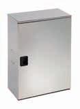 art.50/b Per sistema idrante UNI45 CASSETTA CUBASLIM PER INTERNI ESTERNI CUBASLIM internal/external cabinet Cassetta da esterno/interno in: 1) Lamiera verniciata Rosso RAL 3000 2) Acciaio inox con