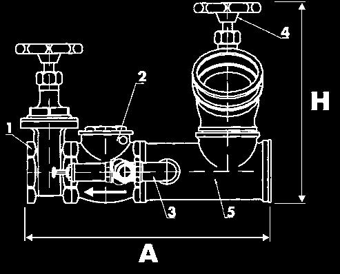 art.38/b GRUPPI DI MANDATA UNI 10779 SEMPLICI Simple delivery coupling unit UNI 10779 Vengono forniti nella versione orizzontale.