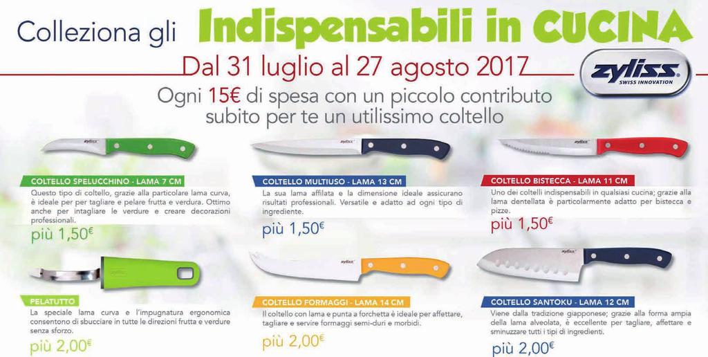 dal 25 Luglio al 6 Agosto 2017 CARTA FEDELTÀ PARCHEGGIO ORTOFRUTTA CARNE PANE SALUMI E FORMAGGI CASALINGHI CONSEGNE A DOMICILIO BANCOMAT ORARI NOTE CAGLIARI GZEDDA - Via Cocco Ortu, 5 8.00--21.