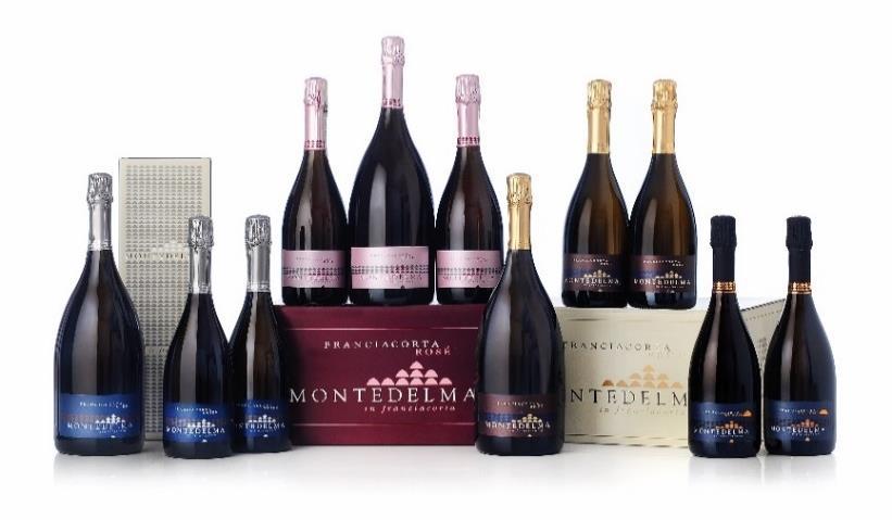 SPUMANTI Montedelma Franciacorta Brut DOCG 17,50 Franciacorta Brut DOCG Magnum ml.1500 39,50 Franciacorta Pas Dosé DOCG 28,40 Franciacorta Rosé DOCG 21,40 Franciacorta Rosé DOCG Magnum ml.