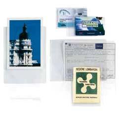 .. 00090595 /6 3 - Porta card rigido Realizzati in materiale plastico rigido, ad alto spessore semi-trasparente.