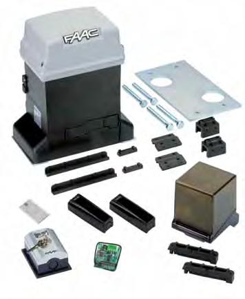 Pratico kit Automazione 230V a bagno d olio per cancelli scorrevoli ad uso intensivo con peso max 600 kg pratico kit SAFE Q.