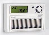 1 2 3 1 Ampio display visualizza l orologio, la temperatura e lo stato di funzionamento 2 Due diverse possibilità di funzionamento: automatico o manuale selezionabili con un pulsante 3 Manopola per