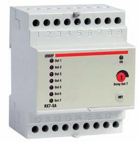 Accessori RX7-5A Attuatore remoto progettato per la ricezione dei segnali di comando provenienti dai termostati e cronotermostati via radiofrequenza o via filo (RS-485).