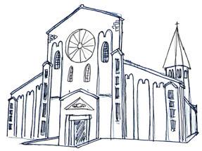 Faceva parte della seconda cerchia di mura difensive. Domanda 14: Ecco due disegni con la facciata della Chiesa dell Addolorata.