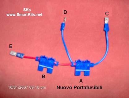 TEST (Nota) Verificare se gli alzacristalli funzionano a quadro spento. Se vi sono anomalie controllare attentamente i collegamenti.