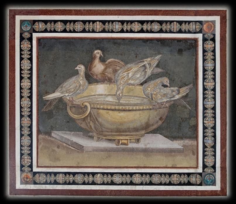 Nel 1737 gli scavi dì Villa Adriana riportarono alla luce diverse opere fra cui spiccano il celebre Mosaico delle Colombe, oggi custodito ed esposto ai Musei Capitolini.