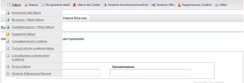 Figura 112-Pagamento fatture Per consentire una maggiore flessibilità operativa, il sistema PCC prevede