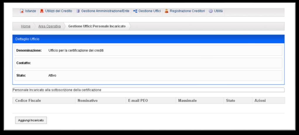 Passo 5 - Registrazione degli Incaricati Ciascun Incaricato, a seguito della nomina nella piattaforma da parte del Responsabile dell Amministrazione/Ente, riceve una mail