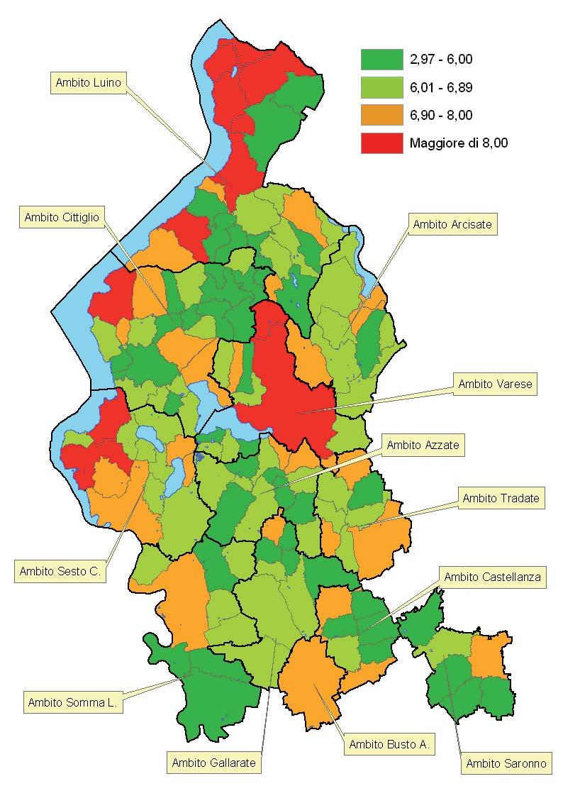 Figura 4: Incidenza percentuale dell popolazione maschile over