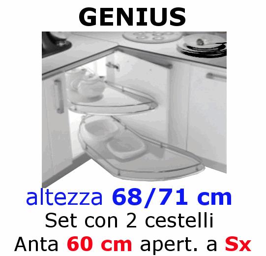 ferramenta - NON REVERSIBILE. ACCEFLYST602DXVG 1  GENIUS A/45 AP.