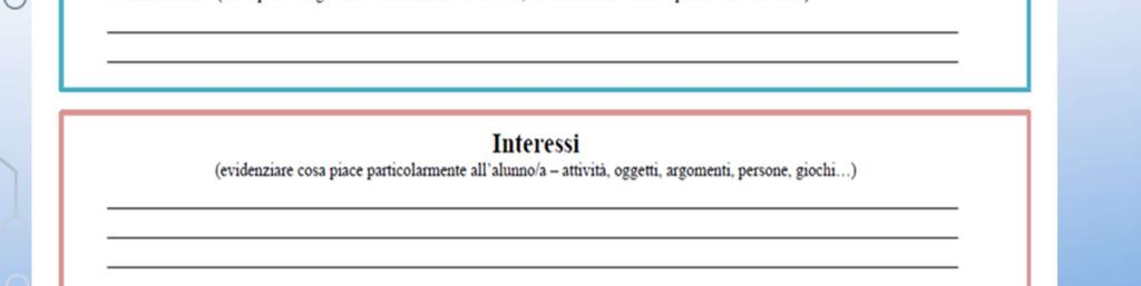 Autonomia Cura della persona: indicare il grado di autonomia dell alunno nell igiene personale, nel vestirsi/svestirsi, se ha necessità di aiuto durante i pasti e se sono presenti eventuali figure