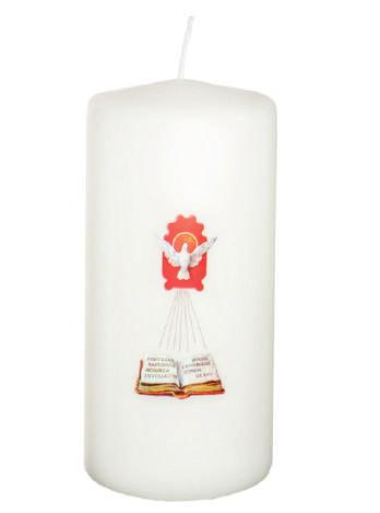 Candele per 97 Santissimi Sacramenti ricorrenze ed anniversari 98 CANDELOTTO COMUNIONE DECORATO CANDELA PRIMA COMUNIONE QUANTITA - SU RICHIESTA MISURE - Ø X H - 7 cm X 15 cm 99 QUANTITA - SU