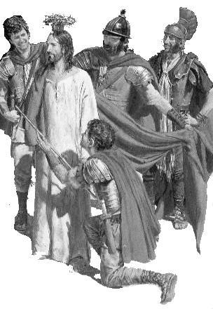 3 Mistero: La coronazione di spine Celebrante: Allora i soldati del governatore condussero Gesù nel pretorio e gli radunarono attorno tutta la coorte.