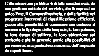 Perché puntare sull illuminazione pubblica per ridurre i consumi energetici nazionali?