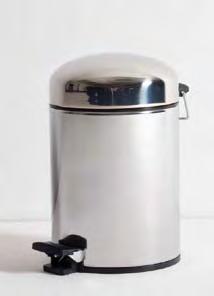 BATHROOM AMENITIES - Arredo Bagno/Bath Furnishing code: LBA23702-LBA23706-LBA23701 articolo/item: cestino gettacarte a pedale / enamelled metal pedal bin materiali/materials: acciaio /