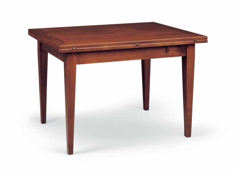 Toulipier table cm. 160 x 85 con 4 all. cm. 45 cm. 160 x 85 with 4 leaves cm. 45 aperto - open cm.