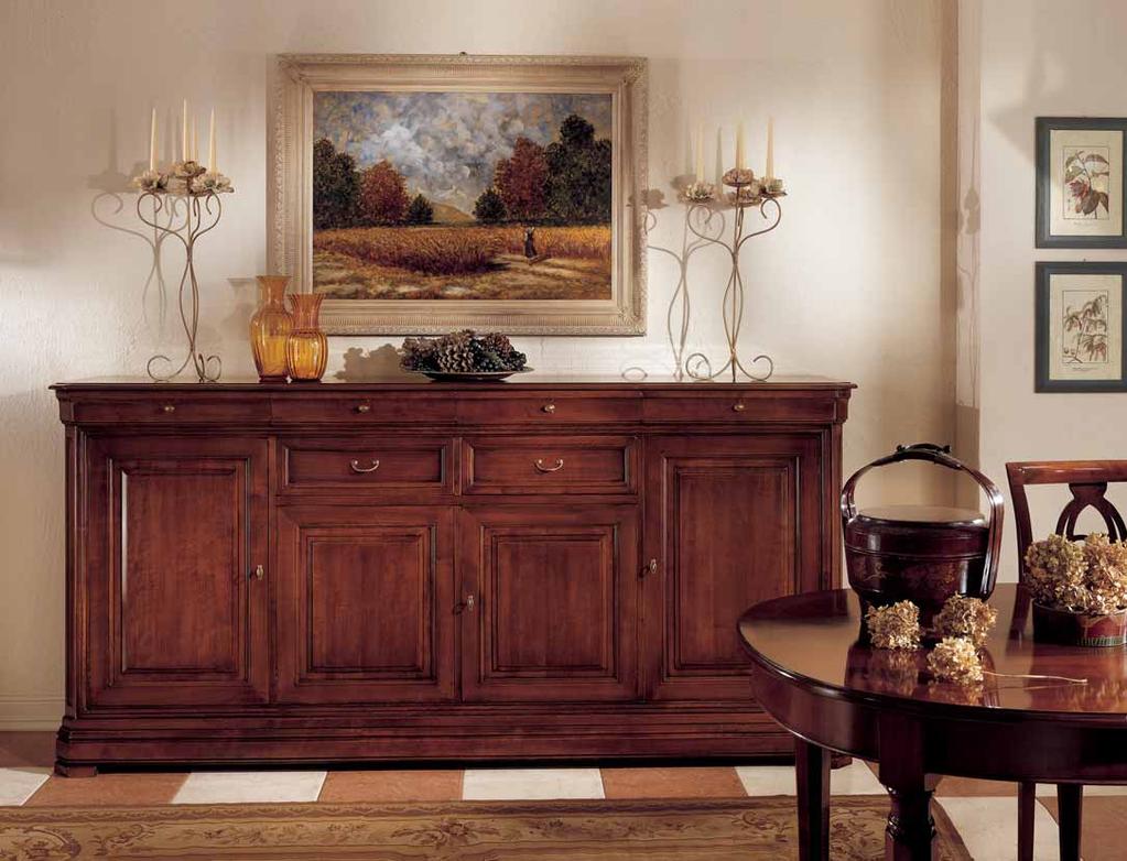 112 ARTICOLO 6182 Credenza alta 4 ante con cassetti