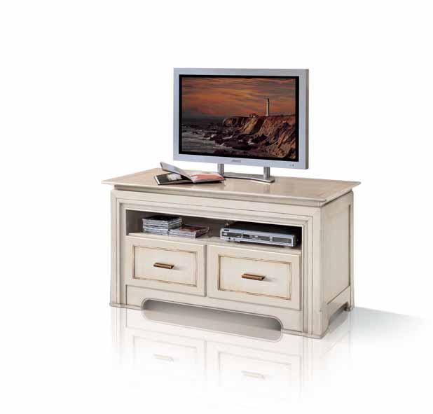 Credenza laccata bianco con 2 ante e 3 cassetti Sideboard white lacquered with 2 doors and 3 drawers cm. L. 205 - P.