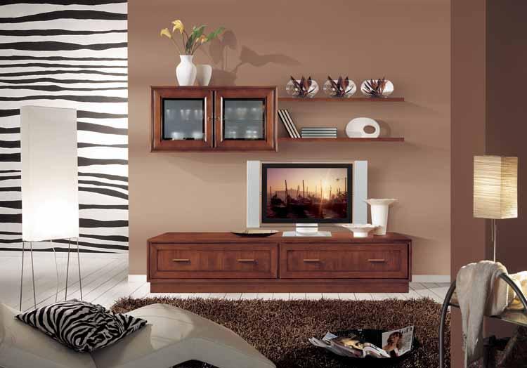 Anta liscia Plain panel ARTICOLO 6276/L. Soggiorno componibile come foto con vetri satinati Living-room unit-furniture wooden like photo with satin glass cm. L. 215 - P. 52 - H.