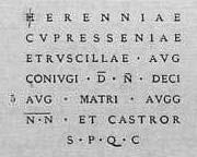 CIL 4055 (=5686) Testo 3 4055 Il Revillas riporta: Colonna alta due palmi e mezzo, ritrovata fra le ruine dell antico Carseoli si conserva nel cortile della