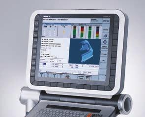 8 GHz) e regolatore + + Notevole incremento della velocità di elaborazione programmi per una elevata qualità delle superfici lavorate; tempo di elaborazione righe circa 0,5 ms + + Funzione Look-ahead