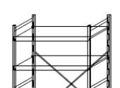 Norm 20 - Prontuario Scaffalature in Alluminio H.180-4 Ripiani Pieni Norm 20 Unità di scaffalatura - incl.