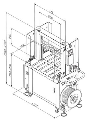 Reggiatrici automatiche da linea (High-speed) layout TP 701 B layout TP 701 BP layout TP 701 NS Dati tecnici: TP-701 B TP-701 BP TP-701 NS 220-240 V 220-240 V 220-240 V 1PH - N - PE 1PH - N - PE 1PH