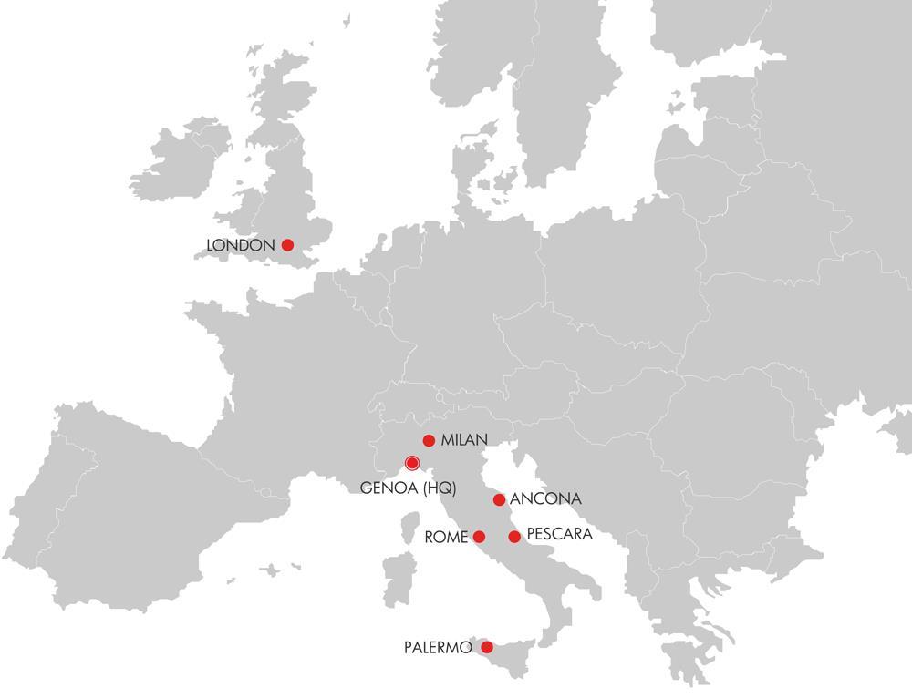 L Azienda ETT S.p.A. Fatturato 2012: oltre 7 Milioni di (8 Milioni previsti per il 2013) Staff: oltre 110 persone Sedi: Genova, Roma, Ancona, Milano, Palermo,