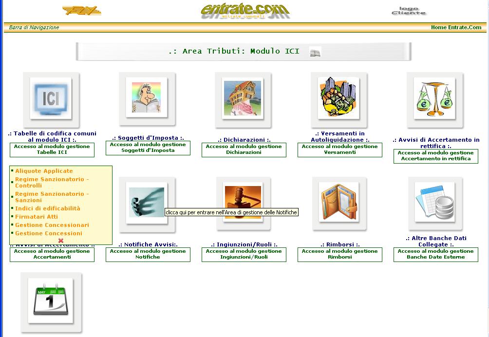 Fig.4 Elenco delle funzioni relative al