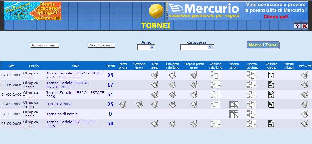 Gestire Tornei Ogni maestro ha ora a