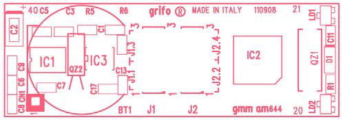 ITALIAN TECHNOLOGY grifo JUMPER POSIZIONE UTILIZZO DEF. J2. J2.4 1-2 2-1-2 2- Non collega segnale di ricezione della linea seriale 1 del microcontrollore al driver RS 22.