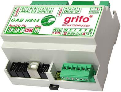 ITALIAN TECHNOLOGY grifo FIGURA 24: ACCOPPIATA GAB H844 + GMM AM1284 La seguente configurazione consente di usare l'accoppiata GAB H844 + GMM AM1284, con linea seriale in RS 22, batteria collegata ed