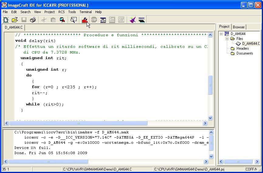 AVR FIGURA 5: COMPILAZIONE CON