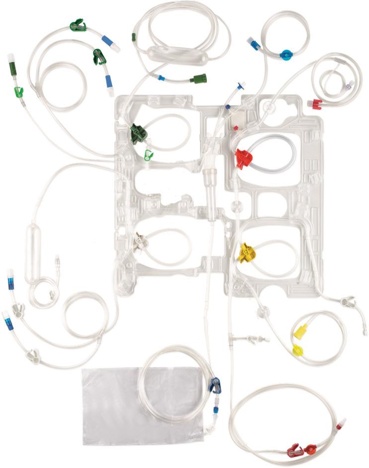 - Disposables La cassetta Linee preassemblate e ordinate su un unico supporto rigido Sistemi di linee: Accesso Rientro con linee Ci-Ca