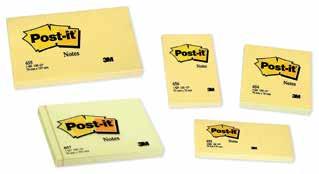 POST-IT NOTES POST-IT NOTES GIALLO CANARY Blocchetti di 100 fogli autoadesivi facilmente removibili più volte. Colore giallo canary. 4553542 f.