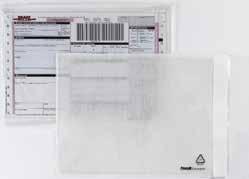 Buste portadocumenti trasparenti adesive (senza dicitura) per la spedizione di documenti.